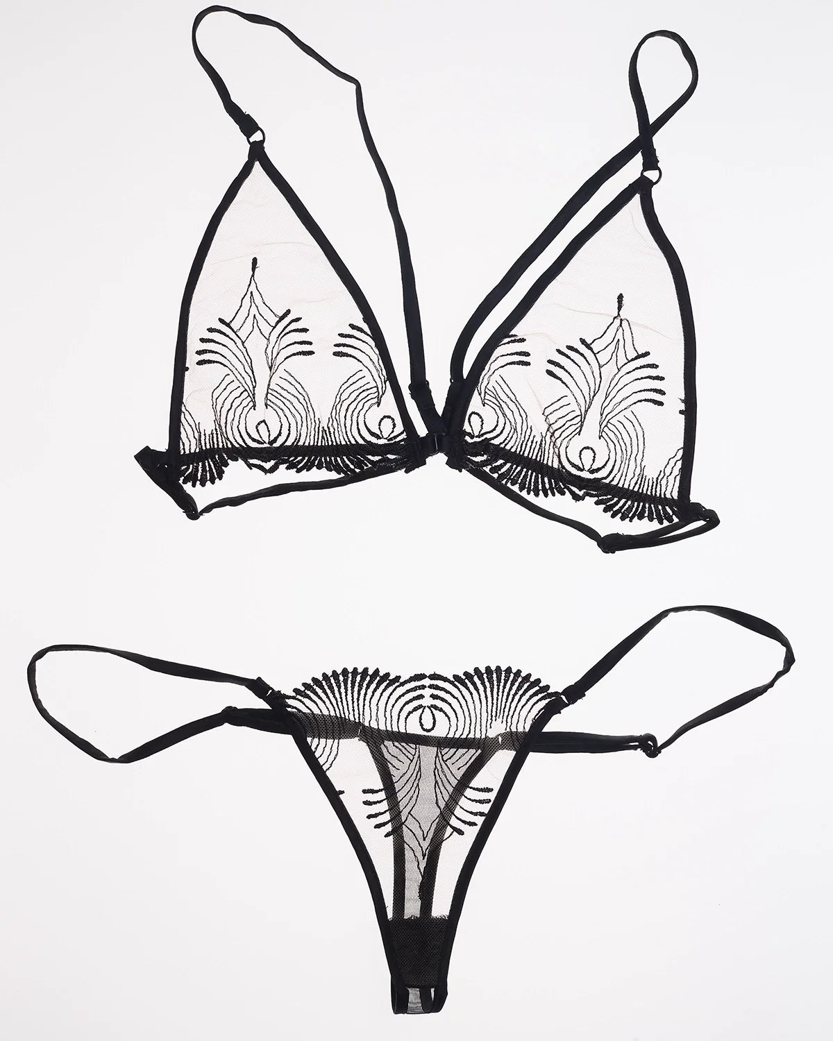 luxury designer lingerie bra and panty set by lunatic femme