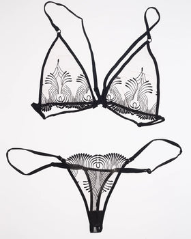 luxury designer lingerie bra and panty set by lunatic femme