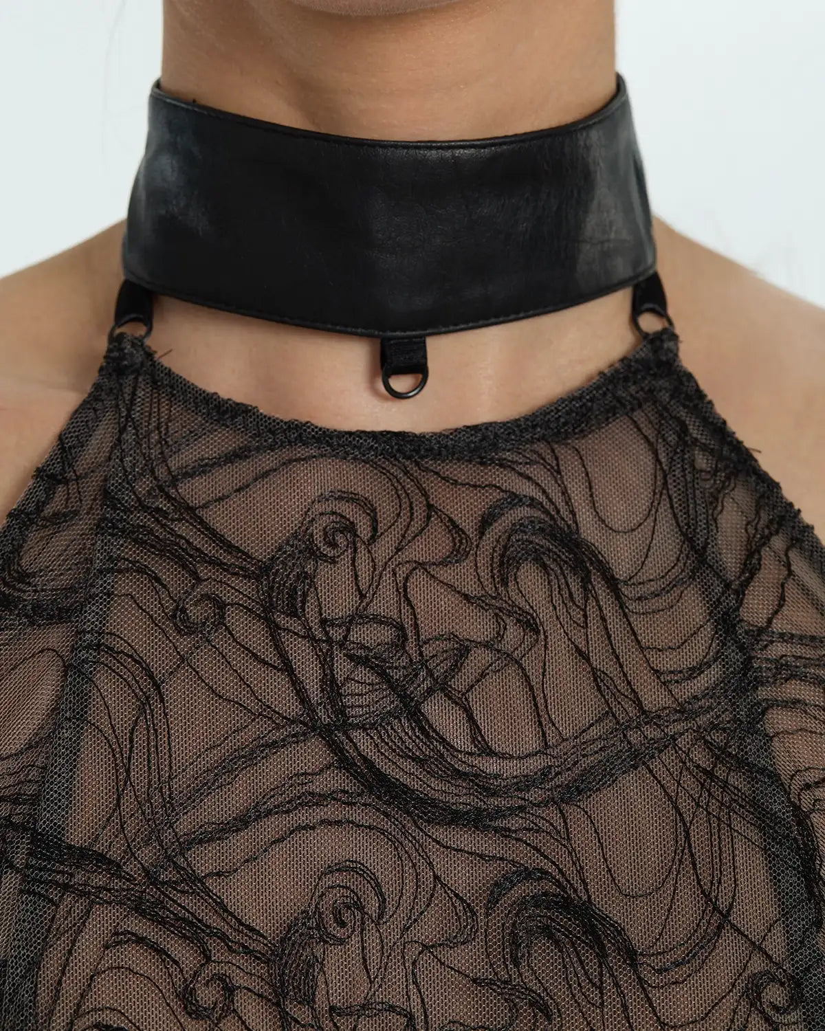 Hotwired Collared Halter Bra