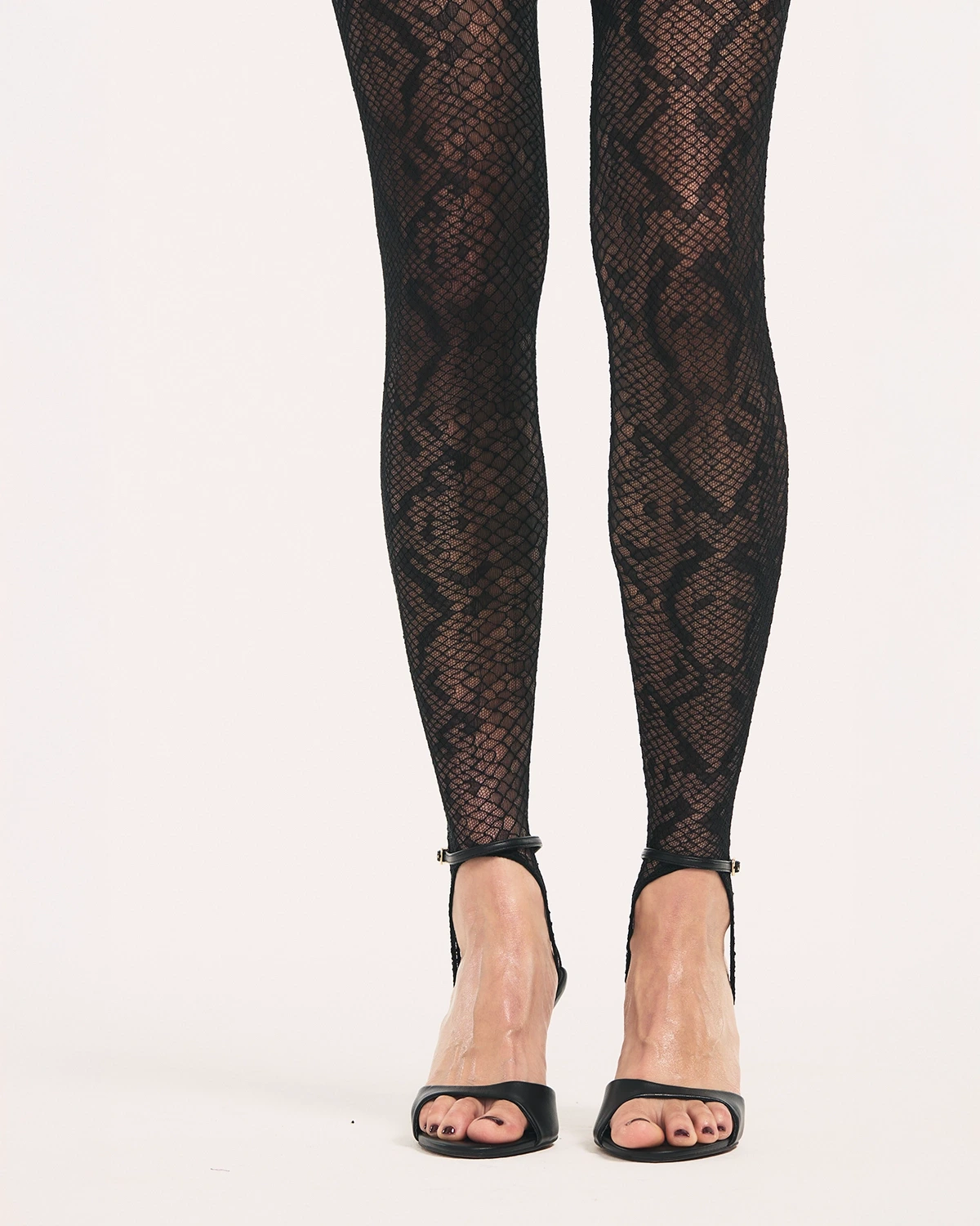 Sheathe Zipper Stirrup Stockings