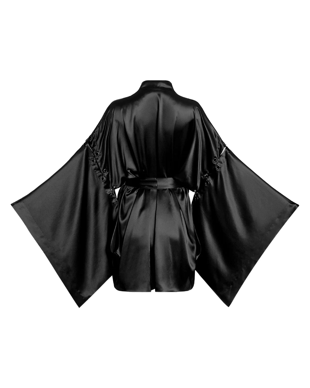 Stroke of Midnight Convertible Kimono Robe