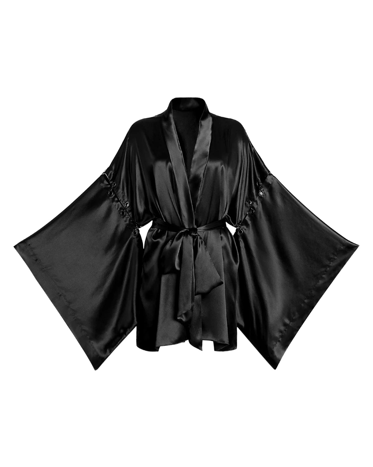 Stroke of Midnight Convertible Kimono Robe
