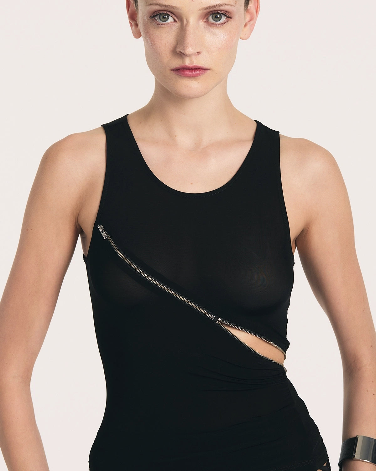 Zip Tease Zipper Tank