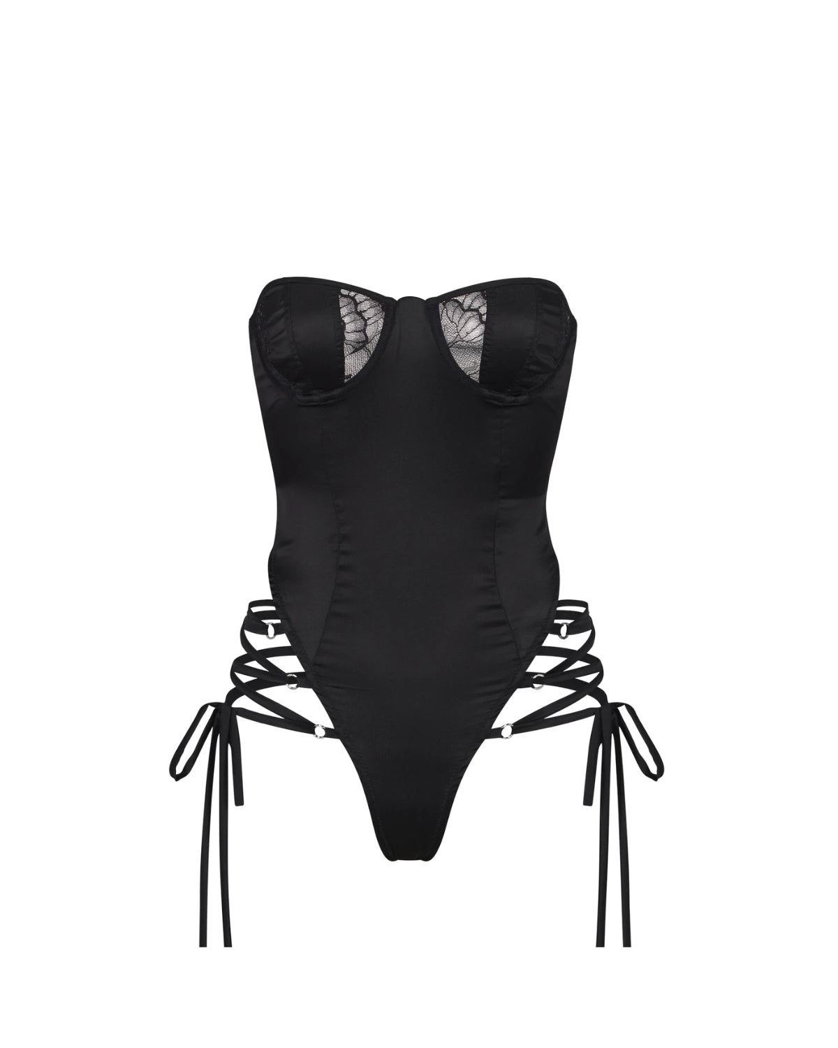 Champagne Room 33 Lace-Up Bodysuit