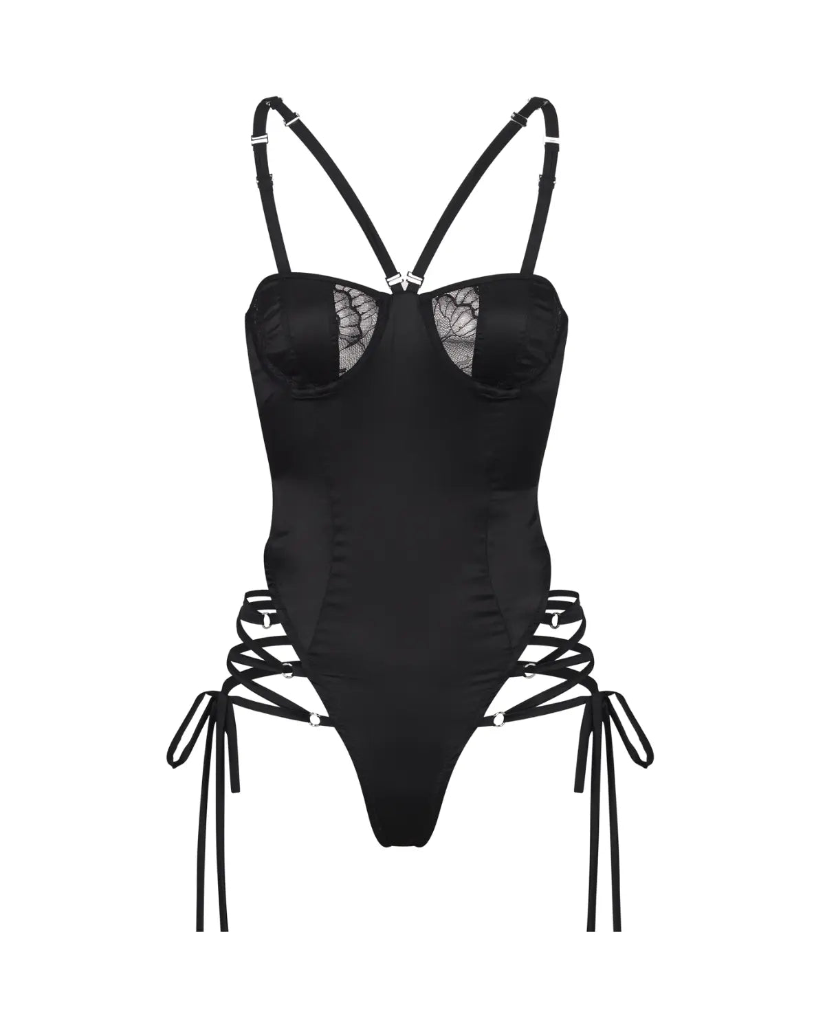Champagne Room 33 Lace-Up Bodysuit
