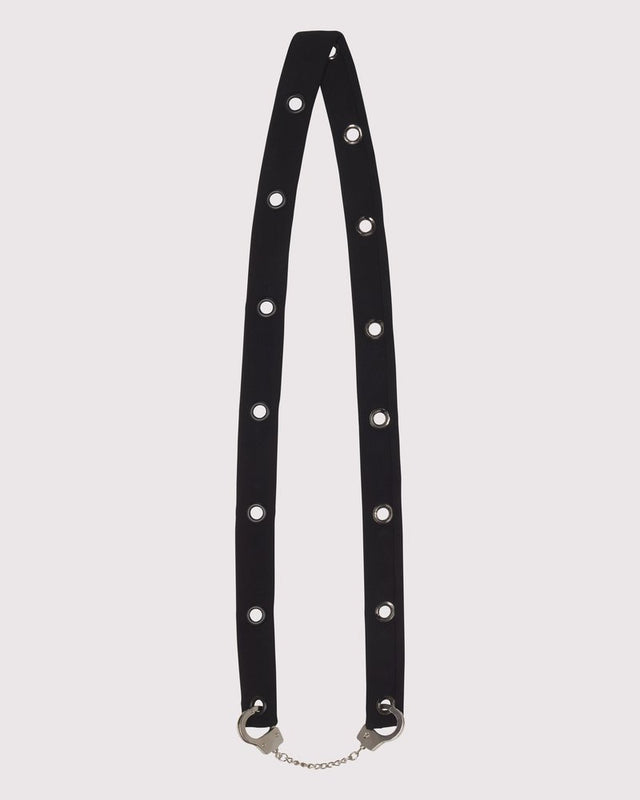 SNKX Strap with hand-pounded grommets and luxury Italian jersey turn into luxe body harnesses — Lunatic Femme’s signature layering piece made in NYC.