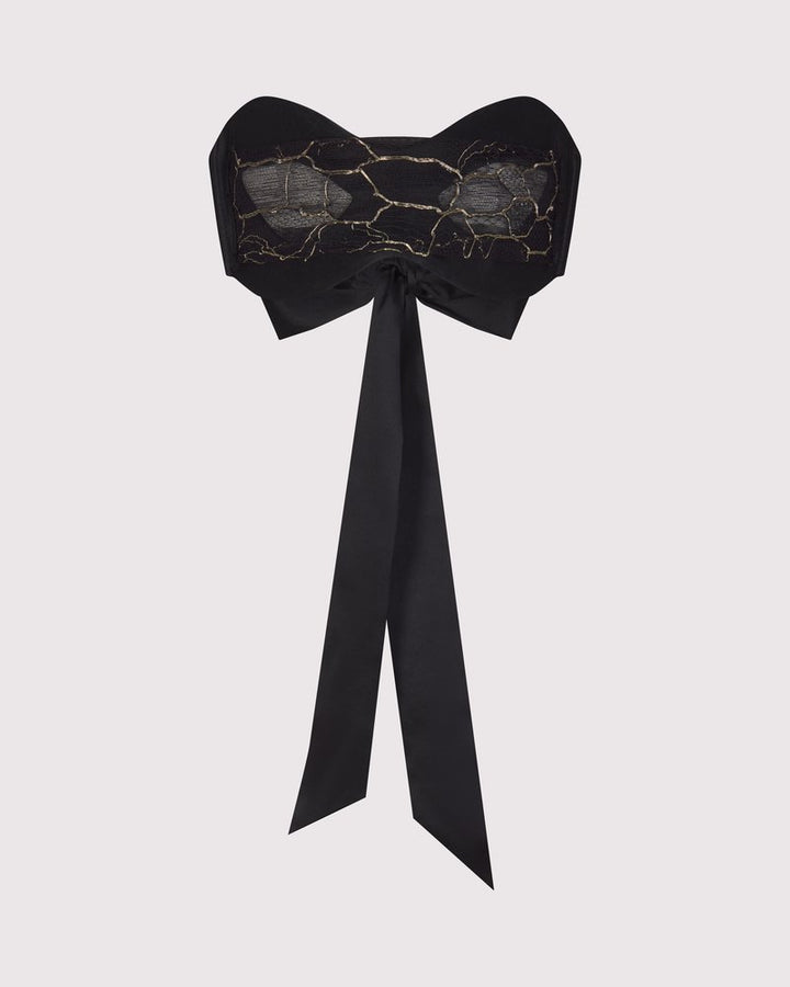 Lunatic Femme French lace eye mask made in NYC, styled for a sheer, seductive peek during erotic play in the streets and sheets.