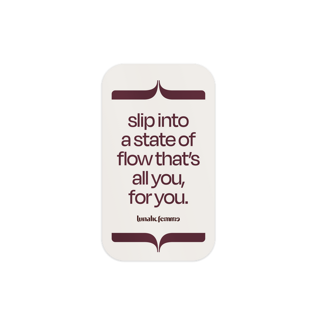 sexy quote sticker slip into a state of flow